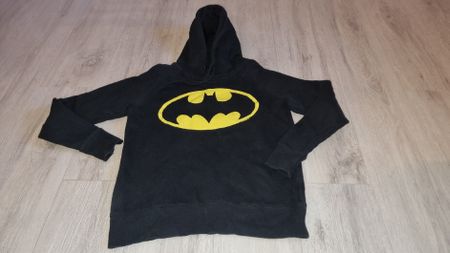 Batman Kapuzenpullover Hoodie Gr. S - M schwarz gelb