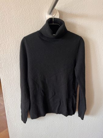 Rollkragenpullover Allude, Gr. S, Kaschmir, schwarz 