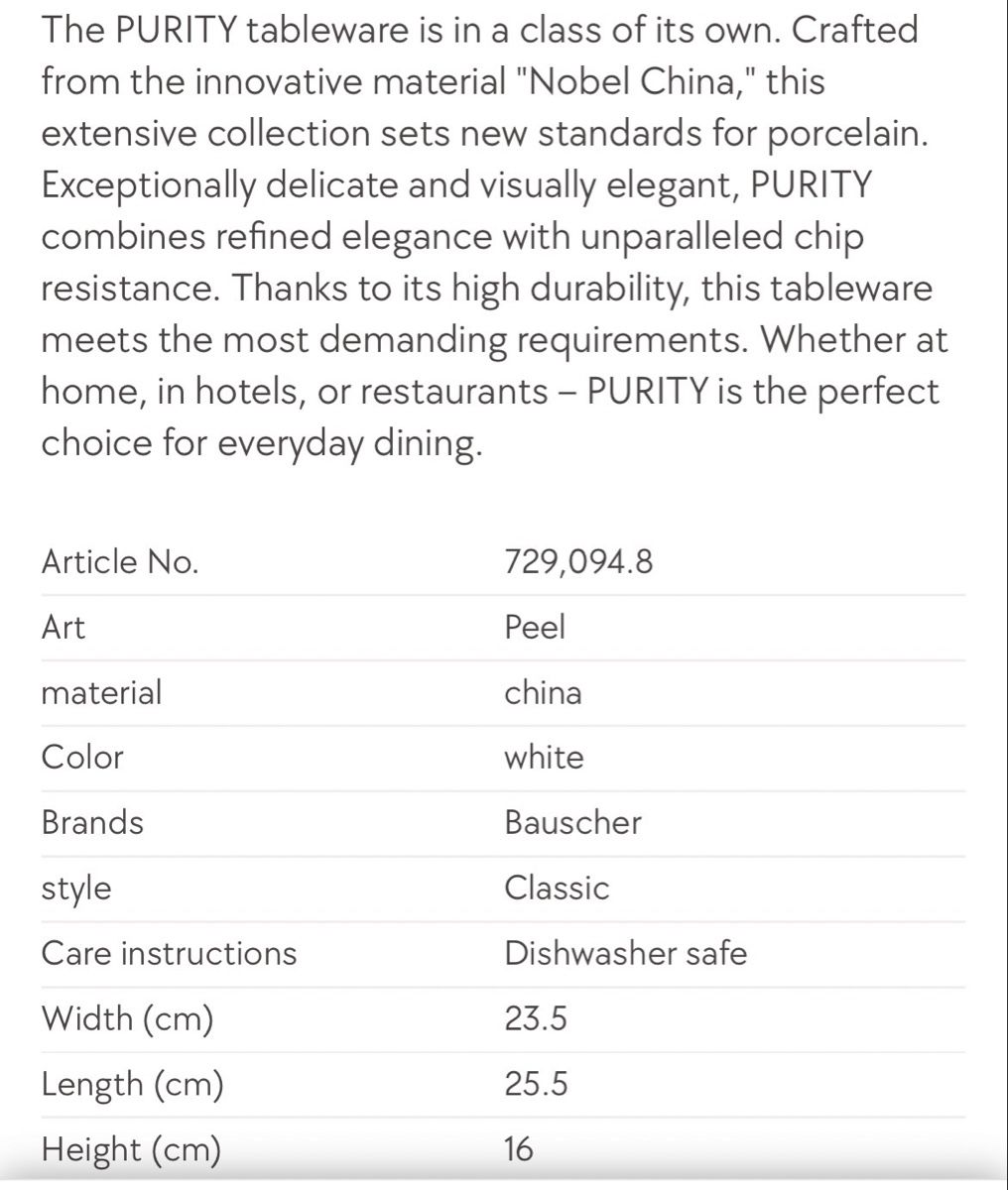 Pfister Ciotole: Pfister Bauscher purity range fruit bowl – Nuovo (secondo la descrizione) da Rüschlikon venduto da Sukhi_H 2