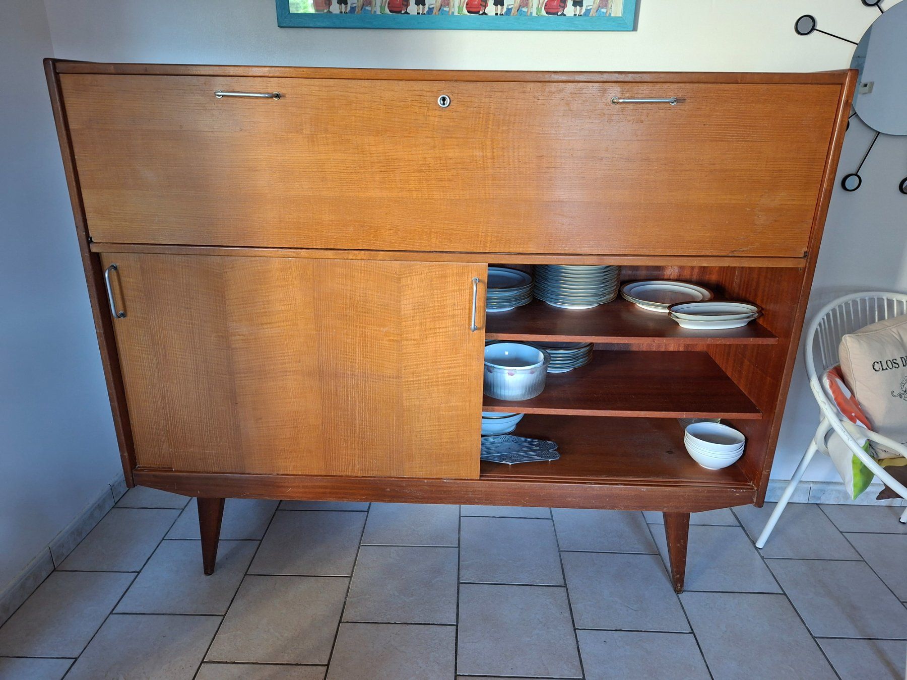 Credenze: Buffet vintage années 1950 - remettre rapidement – Usato da Chêne Bougeries venduto da guimzou 3
