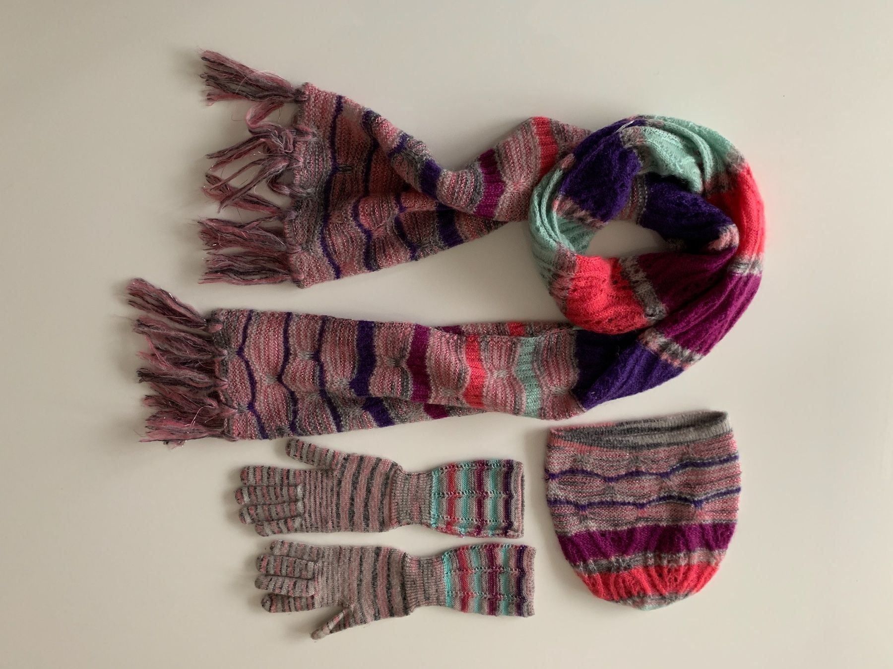 Missoni Foulard & Sciarpe: Missoni  Kappe Handschuhe Schal Set – Nuovo (secondo la descrizione) da Winterthur venduto da 19.19 8