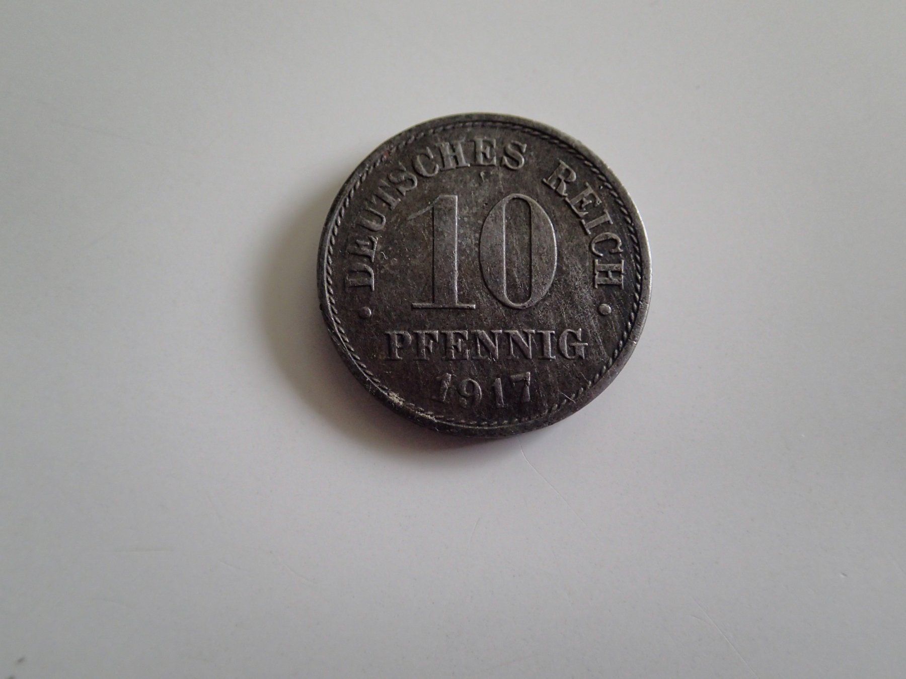 Alle Münzen: 10 Pfennig 1917  Deutsches Reich – Gebraucht aus Allschwil von Salus17
