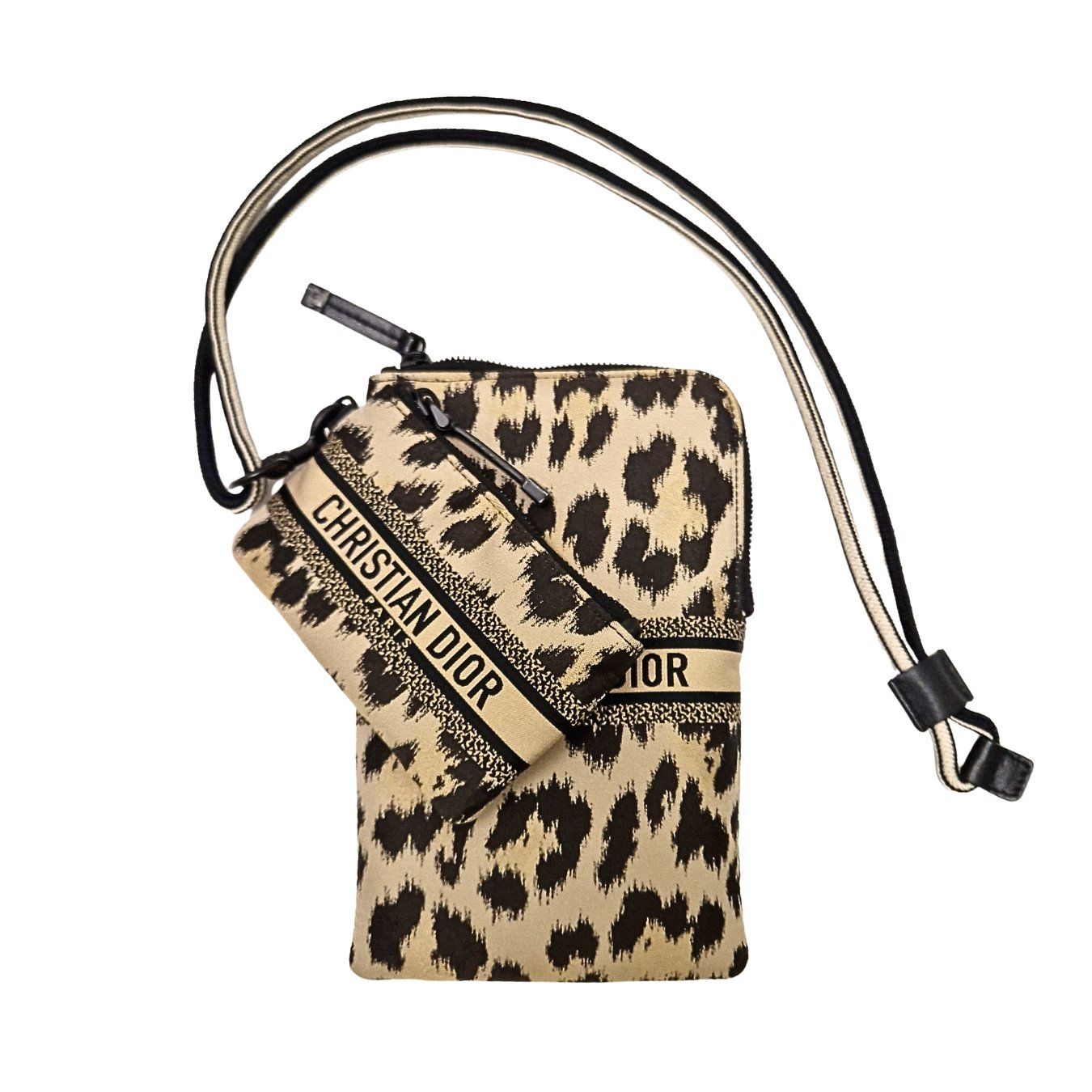 Dior Borse da donna: Christian Dior Mizza Leopard Canvas Multifunctional Pouch – Usato da Zürich venduto da Liloubags