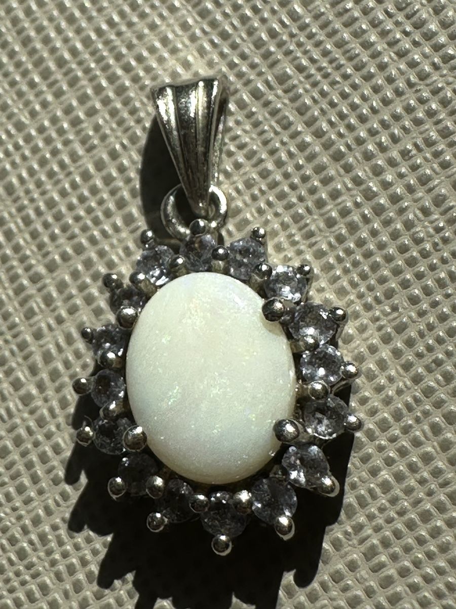 Ciondoli: Eleganter 925 Silber-Anhänger mit Opal – Usato da Buchs AG venduto da Shanem15 1