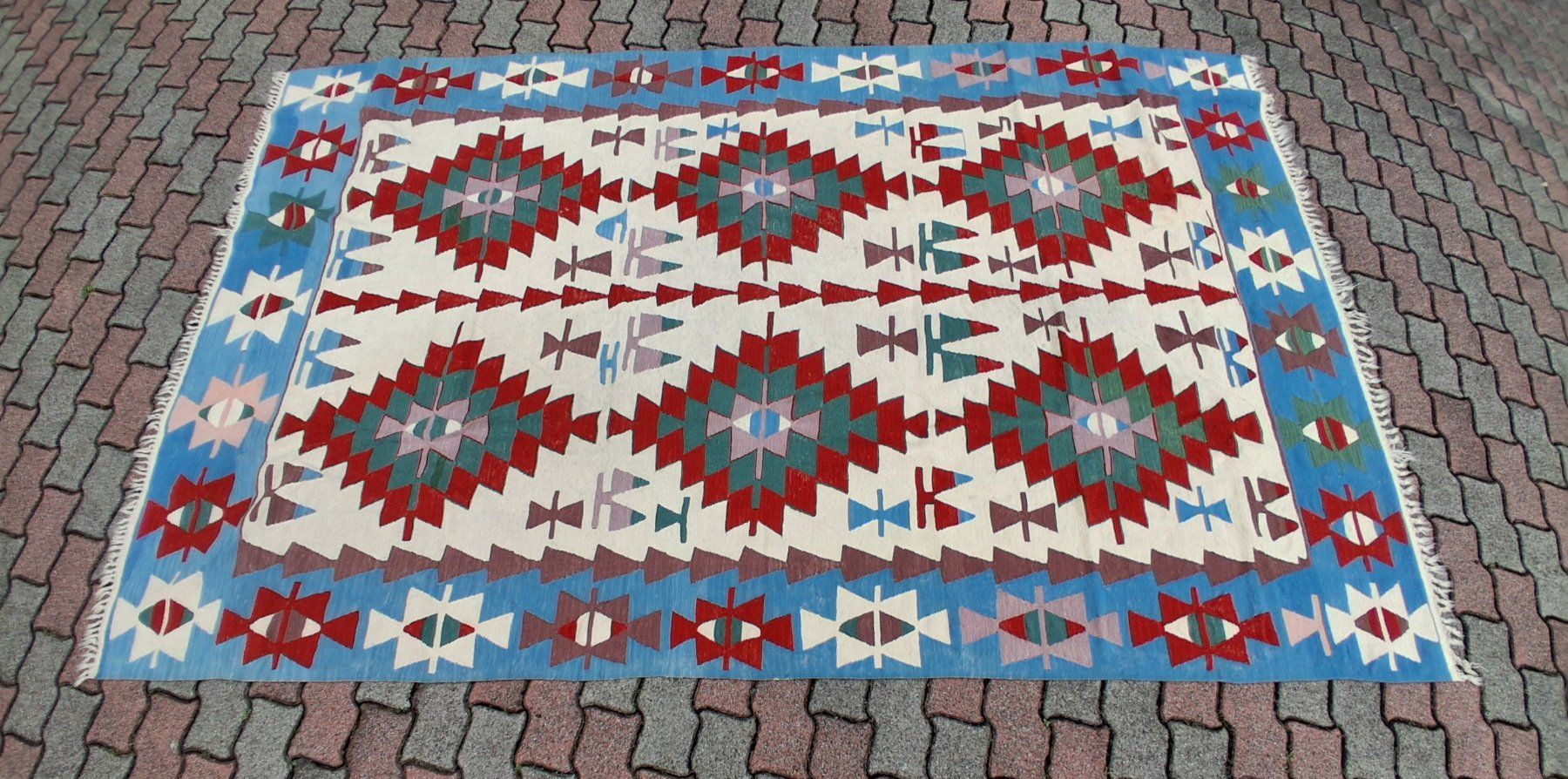 Kilim Teppiche: Tappeto Kilim originale anatolico – Gebraucht aus Personico von rpi_n6hp