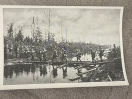 Fotodruck 9x6cm Doe grosse Schlacht in Frankreich 1918