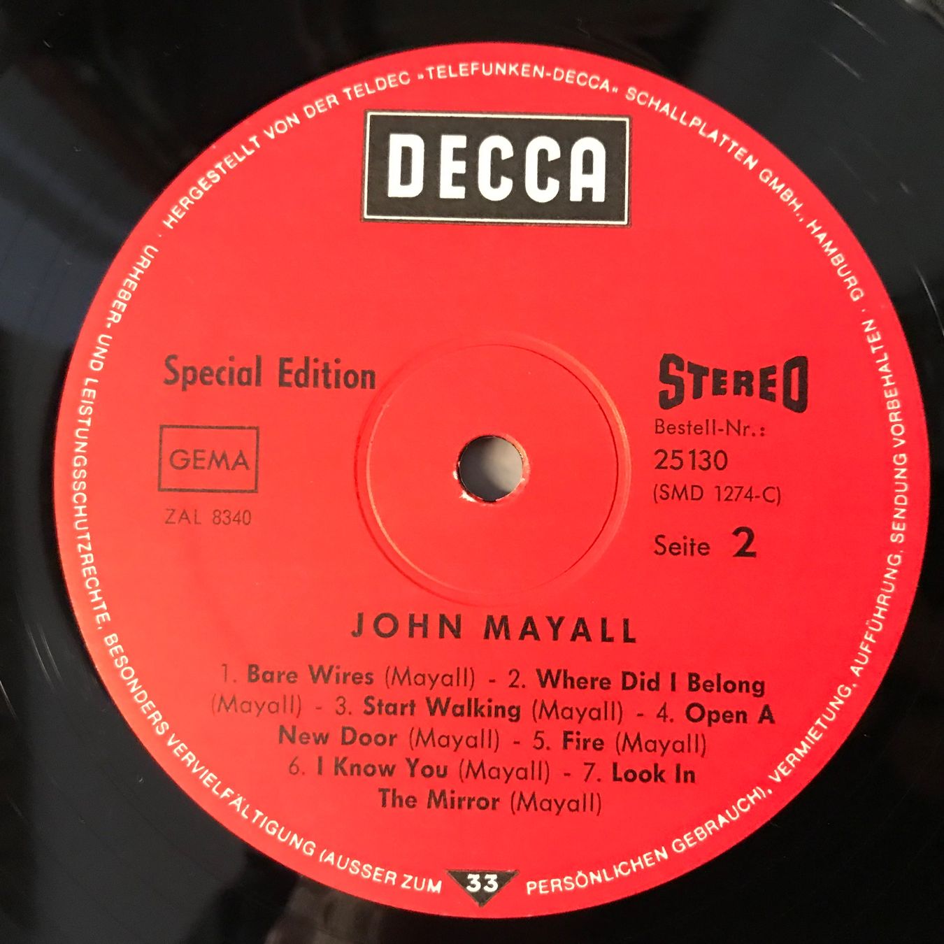 Dischi in vinile: John Mayala - Same (CH Special Edition) – Usato da Aesch BL venduto da BlueMusicRecords 3