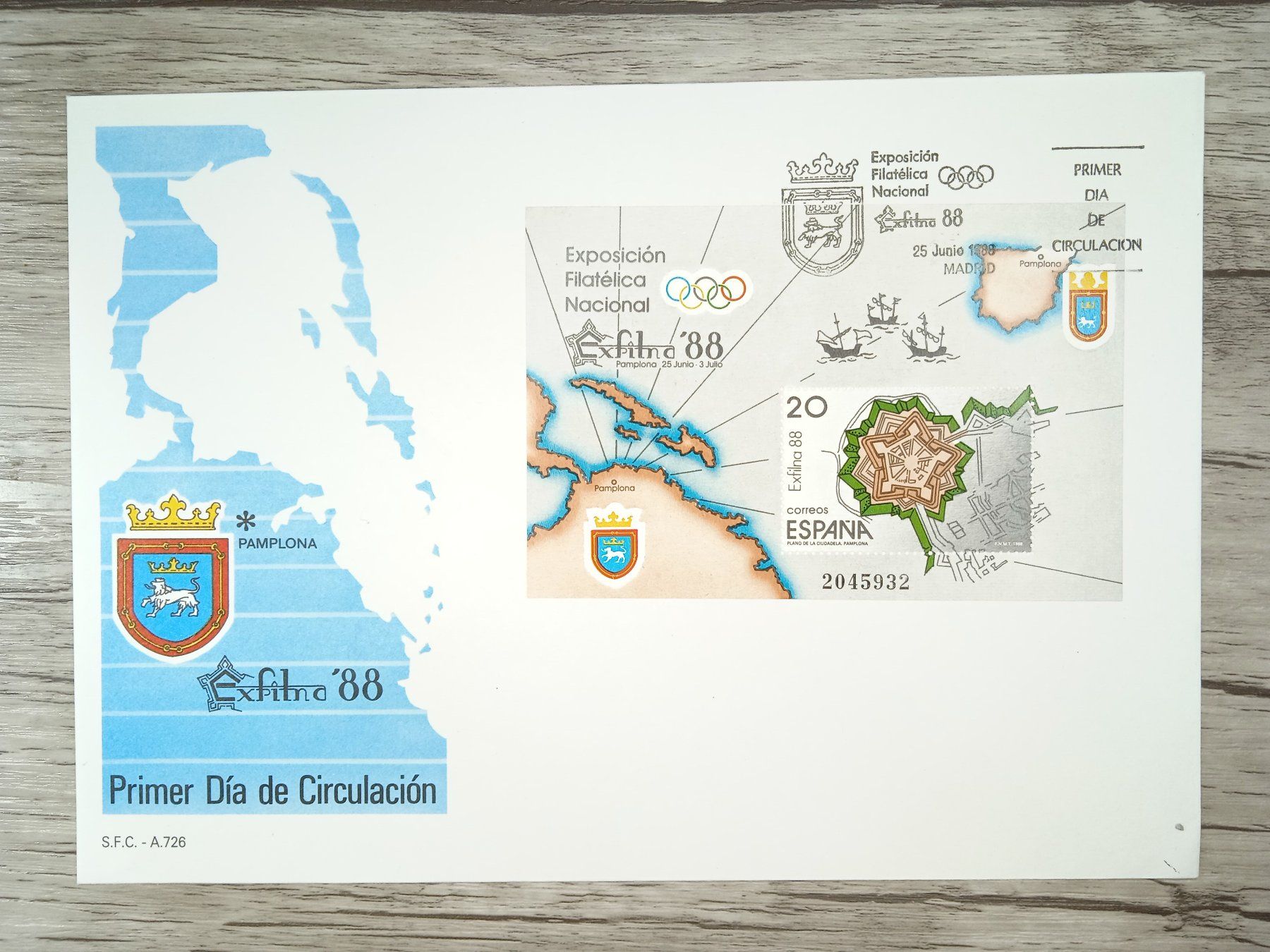 Tutti i francobolli: TR68 Enveloppe Grand Format Espagne 1988 – Usato da Cousset venduto da Patrick_Collections