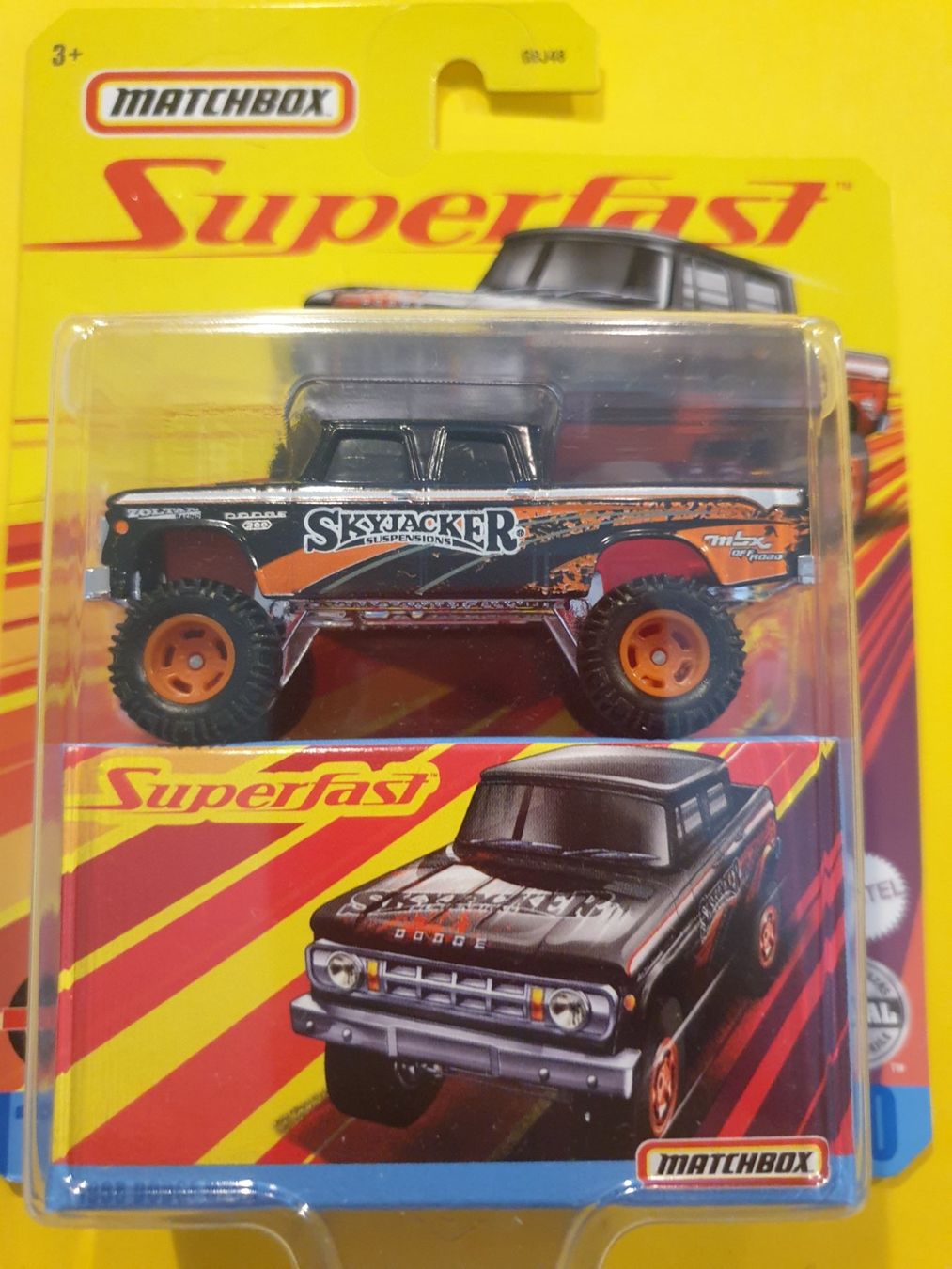 Matchbox Modellini d'auto: Matchbox 1968 DODGE D200 – Nuovo e nell'imballaggio originale da Oftringen venduto da Rotor 1