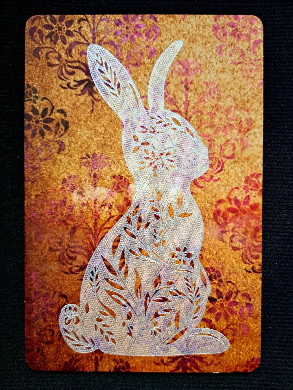 Ecriteaux: Plaque métal "Lapin", fait main, jaune – Neuf (Voir description) à Troinex par adelineac 1