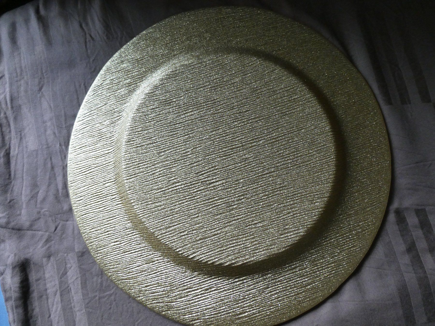 Piatti: Teller Glas goldene Struktur – Usato da Tann venduto da Charly65 3