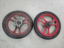 Mofa Töffli Exoten Radsatz Räder Felgen 