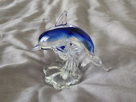 Glasfigur Delfin