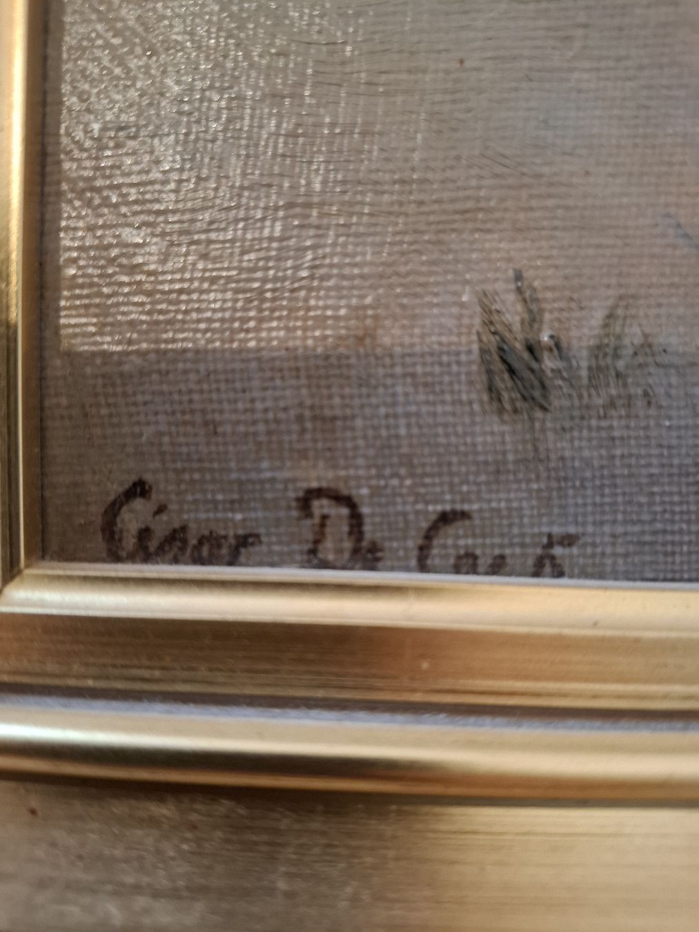 Gemälde: Signiertes Ölgemälde von César de Cock – Gebraucht aus Zürich von Rousseau11 2