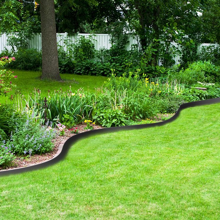 Rasenkanten-Set 5-teilig - Verzinkter Stahl 100x25cm | Flexible Gartenbegrenzung Für Beete & Wege