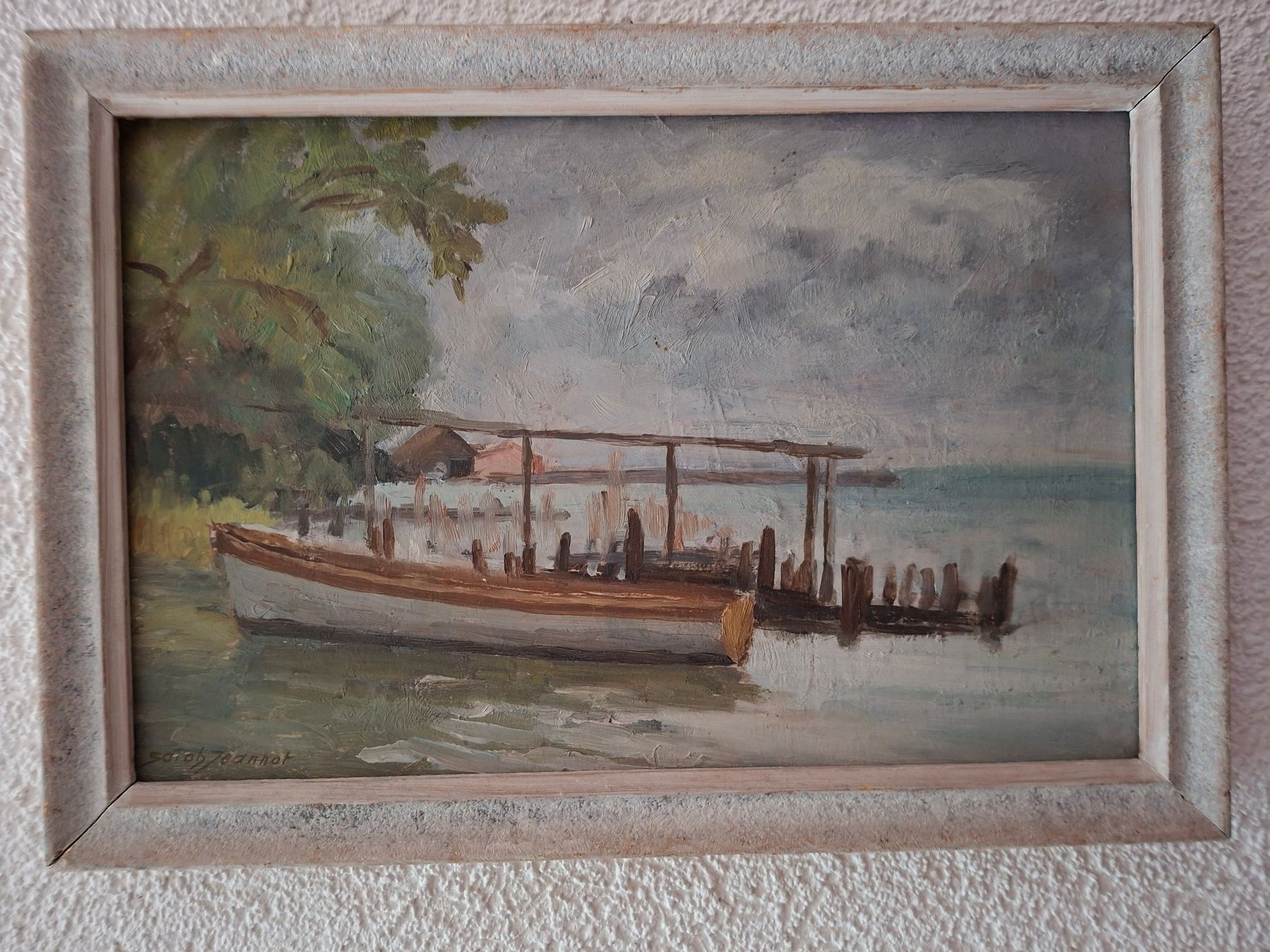 Dipinti: Sarah Jeannot, rive d'Auvernier – Usato da Le Locle venduto da Lelocle