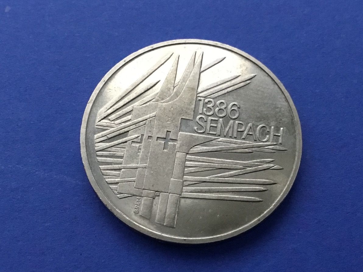 Tutti le monete: ** 5 Franken Sempach 1986 – Usato da St. Margrethen SG venduto da alfapeugeot10 4
