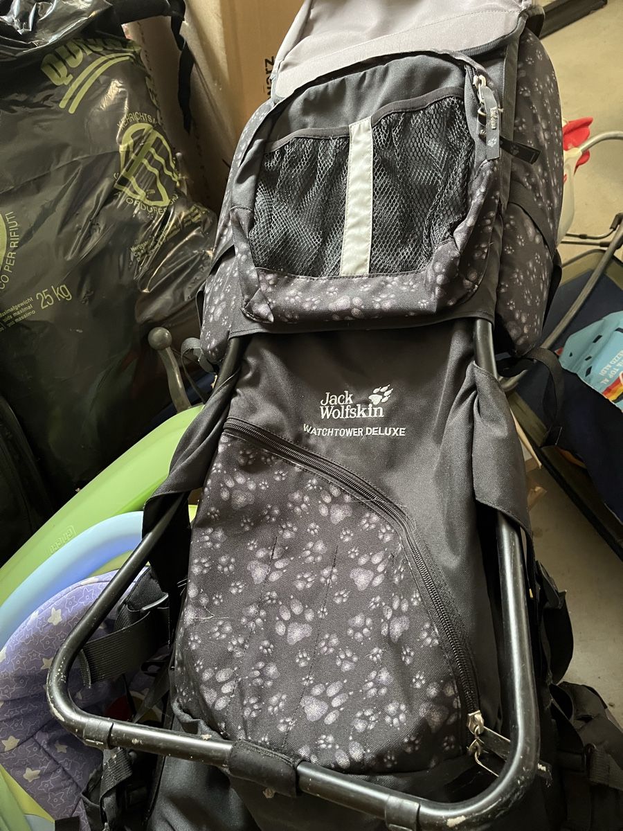 Jack Wolfskin Marsupi portabebè: Jack Wolfskin Kindertrage Watchtower Deluxe – Usato da Tagelswangen venduto da Smokey6