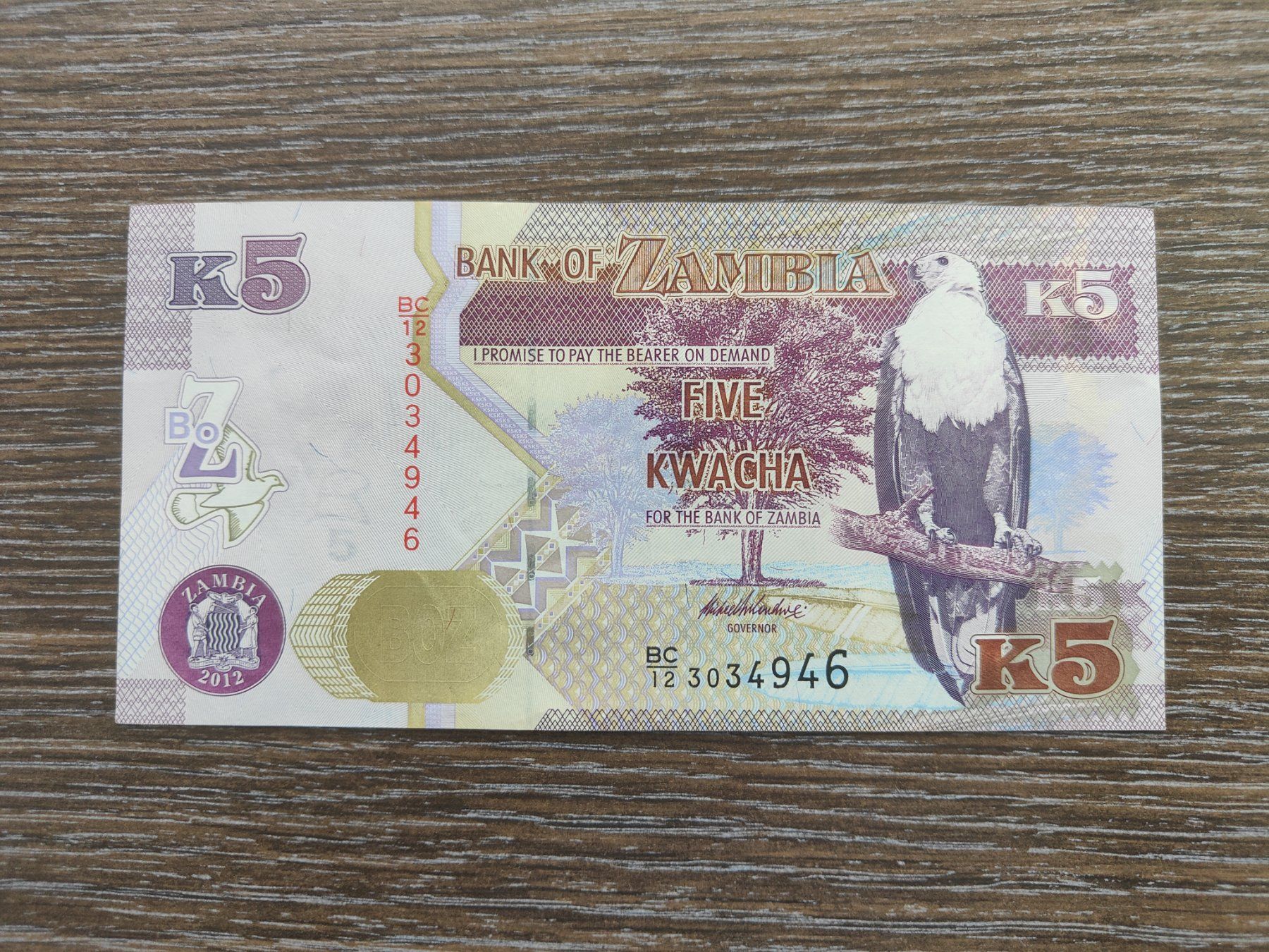 Banconote: Sambia 5 Kwacha 2012 !!!!!!! – Nuovo (secondo la descrizione) da Flaach venduto da Lonzo99