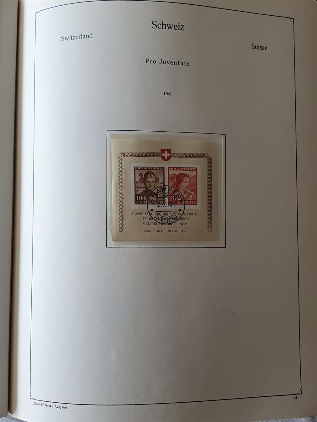 Tutti i francobolli: Sammlung Schweiz, KABE Album gestempelt – Usato da Kreuzlingen venduto da Rschweiz1 8