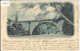 Bern - Obere und untere Nydeckbrücke 1899