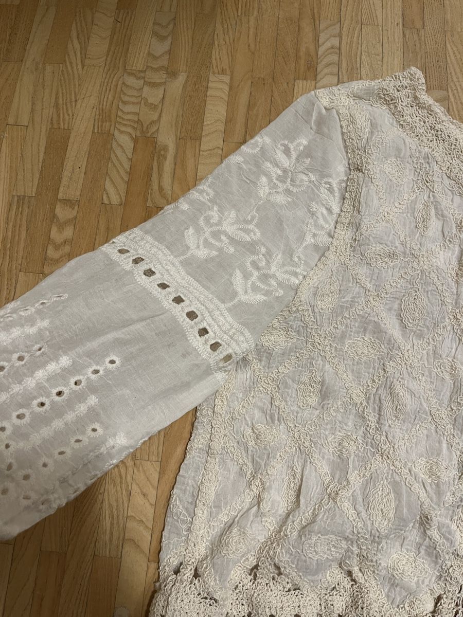 Camicette: Bluse mit Stickerei Creme  Baumwolle‼️ein Artikel gratis – Usato da St. Gallen venduto da elli18 3