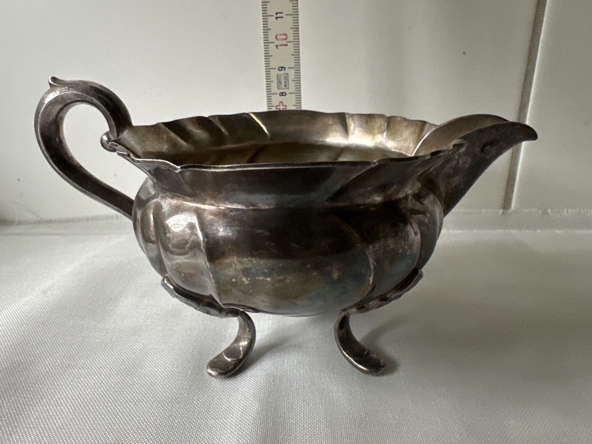 Caraffe: Silber  Milchkännchen ALP. Dänemark versilbert gemarkt – Usato da Zürich venduto da Chaeffeler 5