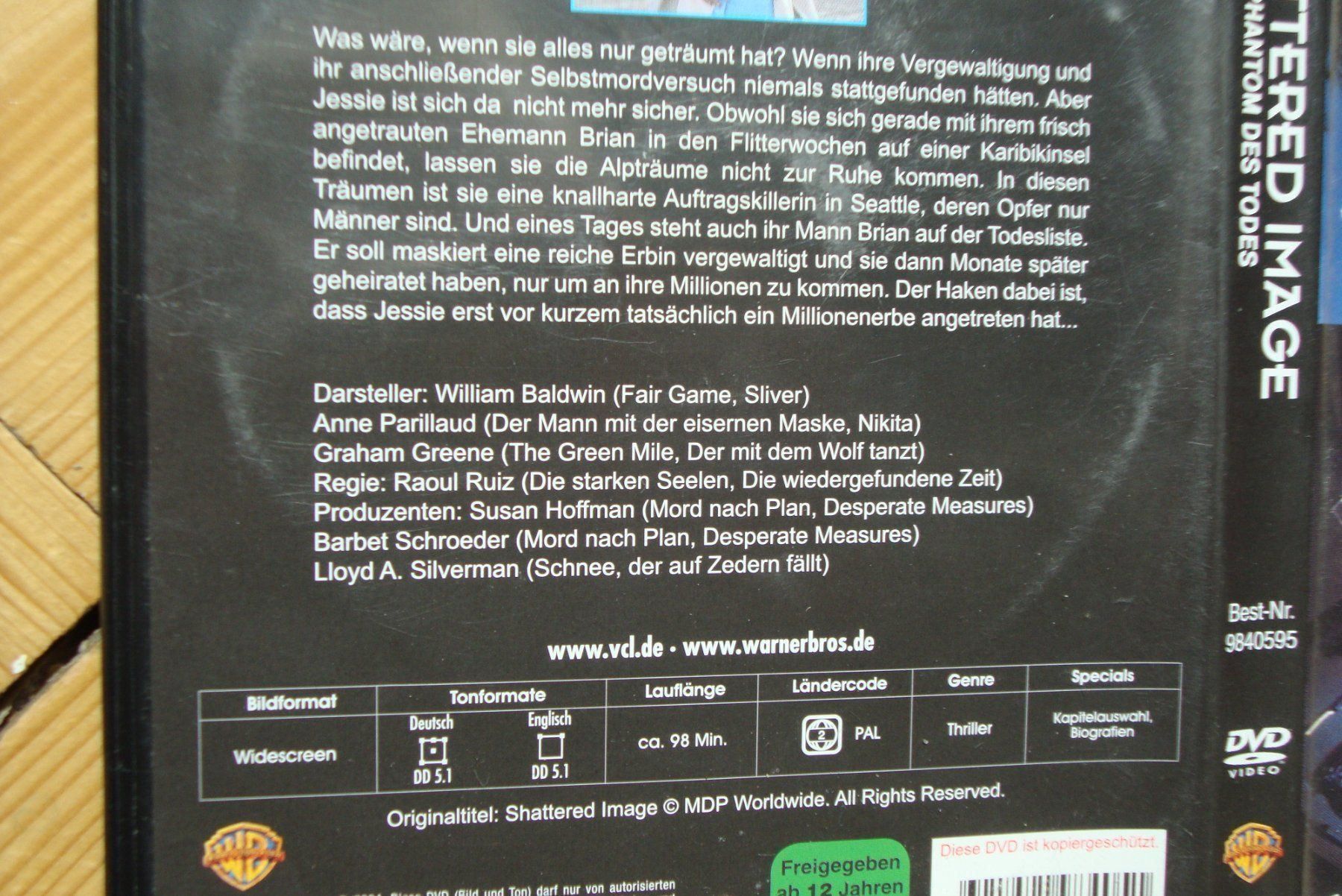 Tutti i DVDs: SHATTERED IMAGE - PHANTOM DES TODES DVD – Usato da Bern venduto da carola31 1