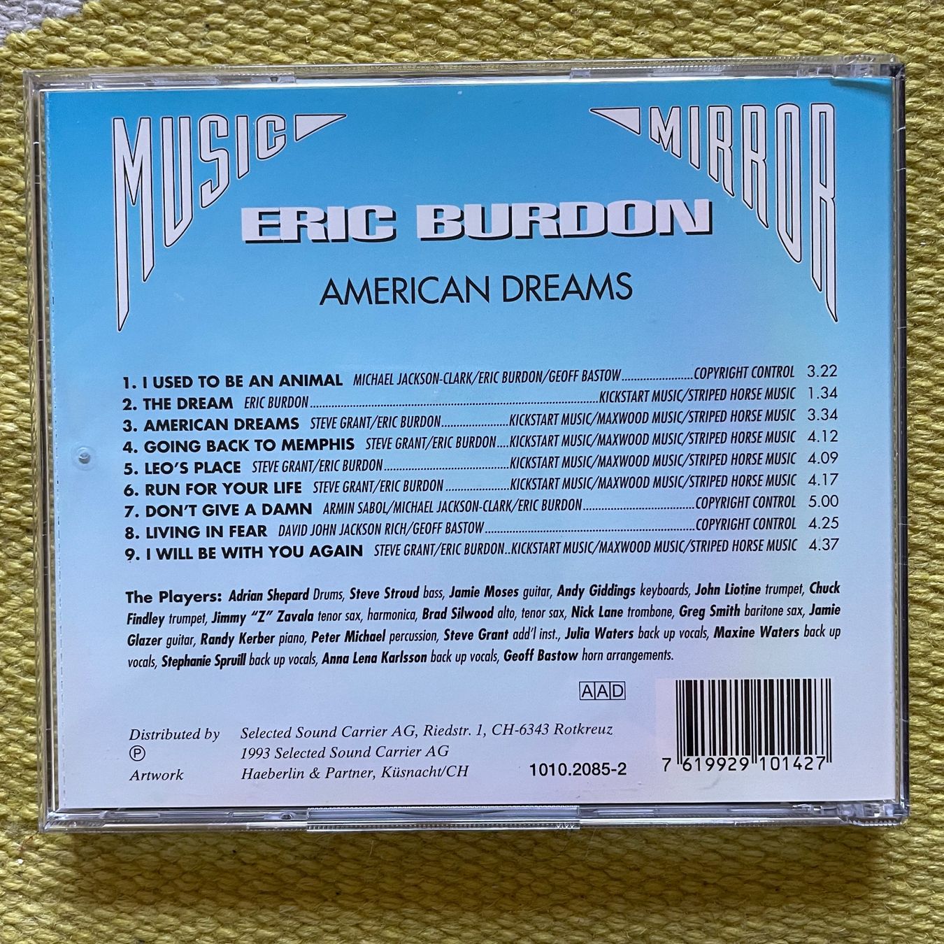 CD: ERIC BURDON-AMERICAN DREAMS – Usato da Rorschacherberg venduto da CD-Roli 1