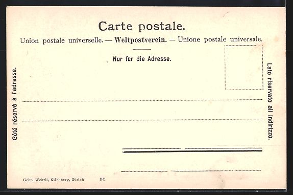 Cartoline postali: AK Visp, Ortsansicht mit dem Balfrin – Usato da Berlin venduto da bartko-reher 1