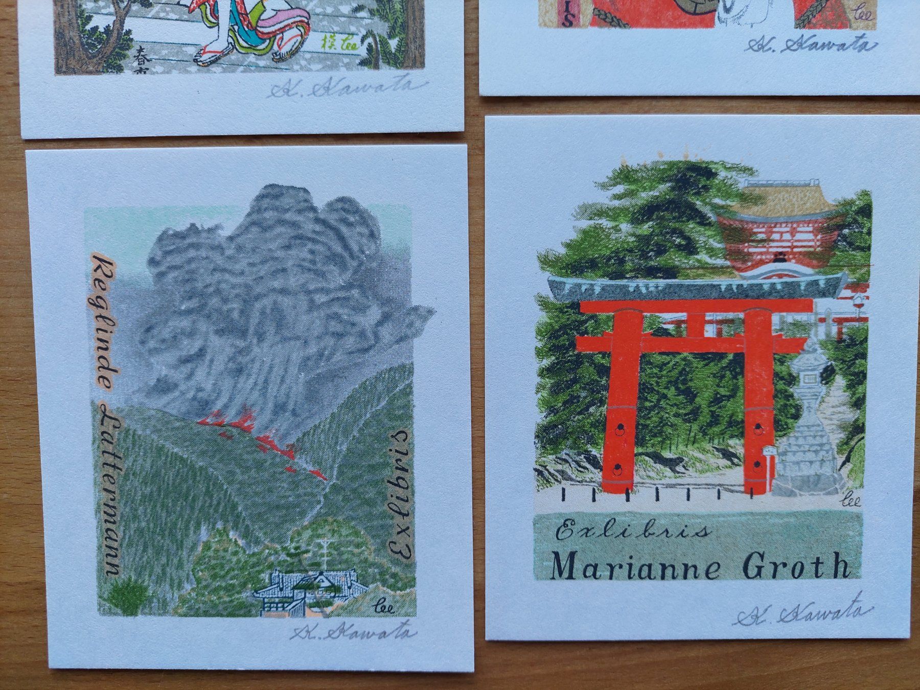 Grafica & Litografie: Sammlung Exlibris Kiichiro Kawata signiert – Usato da Obfelden venduto da Exlibris-Art 3
