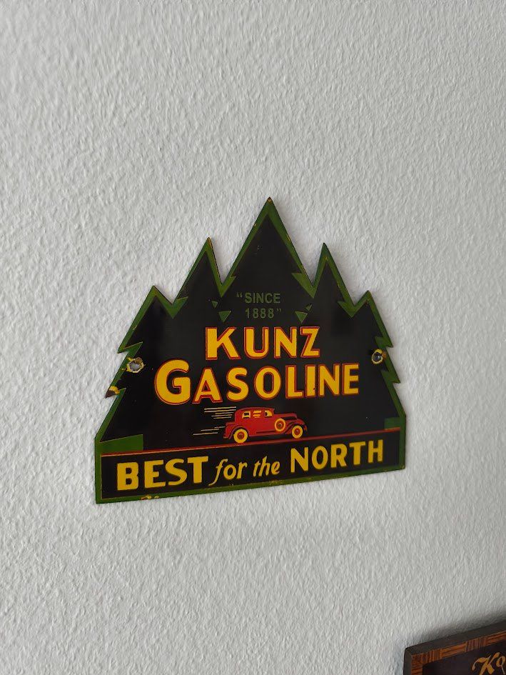 Insegne: Kunz Gasoline, 20x17,5cm – Usato da Stallikon venduto da Signs-World 3