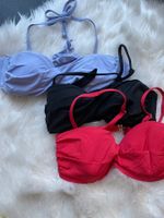 Sommer Bikini Set, drei Oberteile, versch. Farben