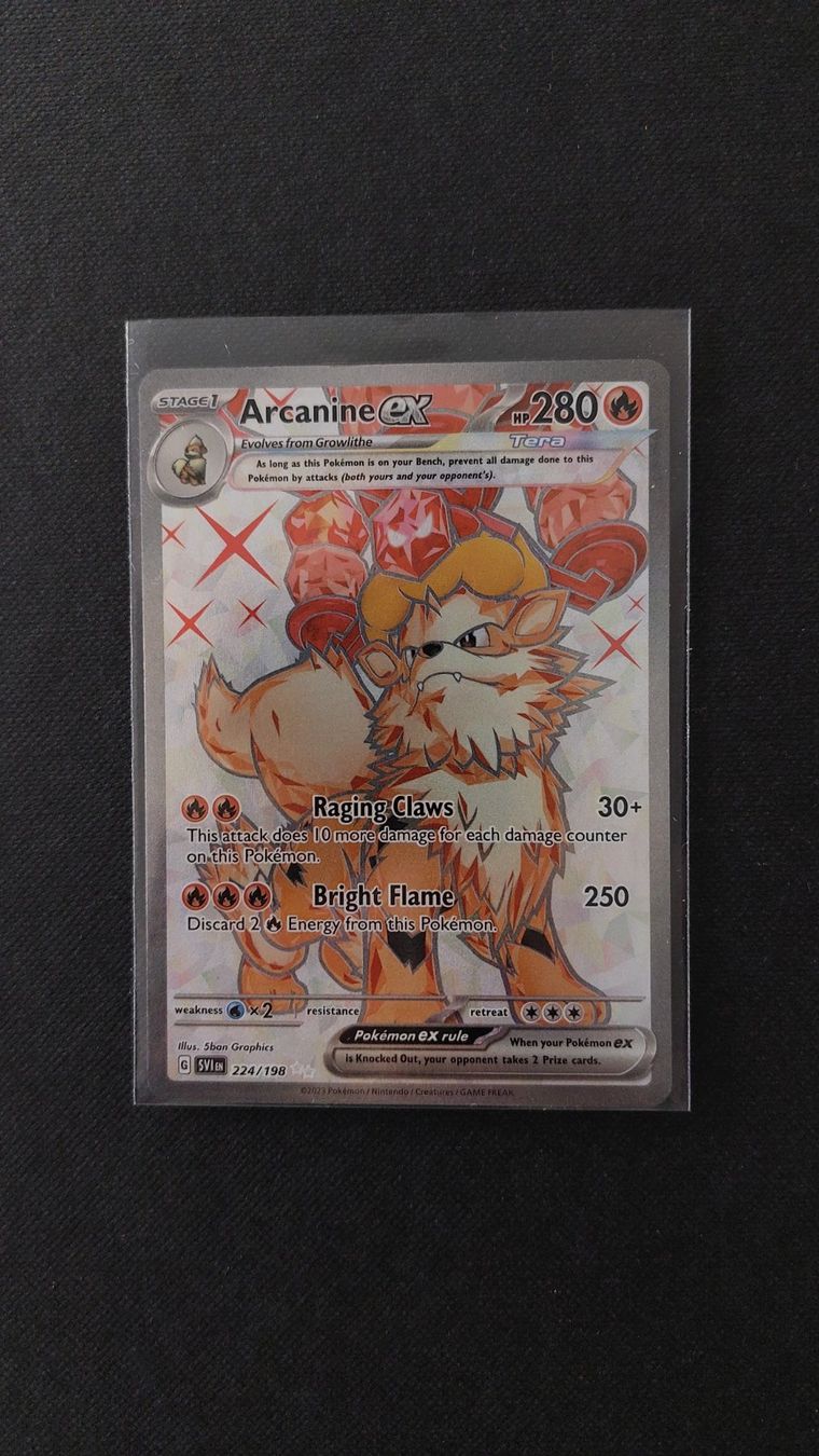 Pokémon Carte collezionabili: Arcanine ex Fullart scarlet & violet – Nuovo (secondo la descrizione) da Bellinzona venduto da Pagur