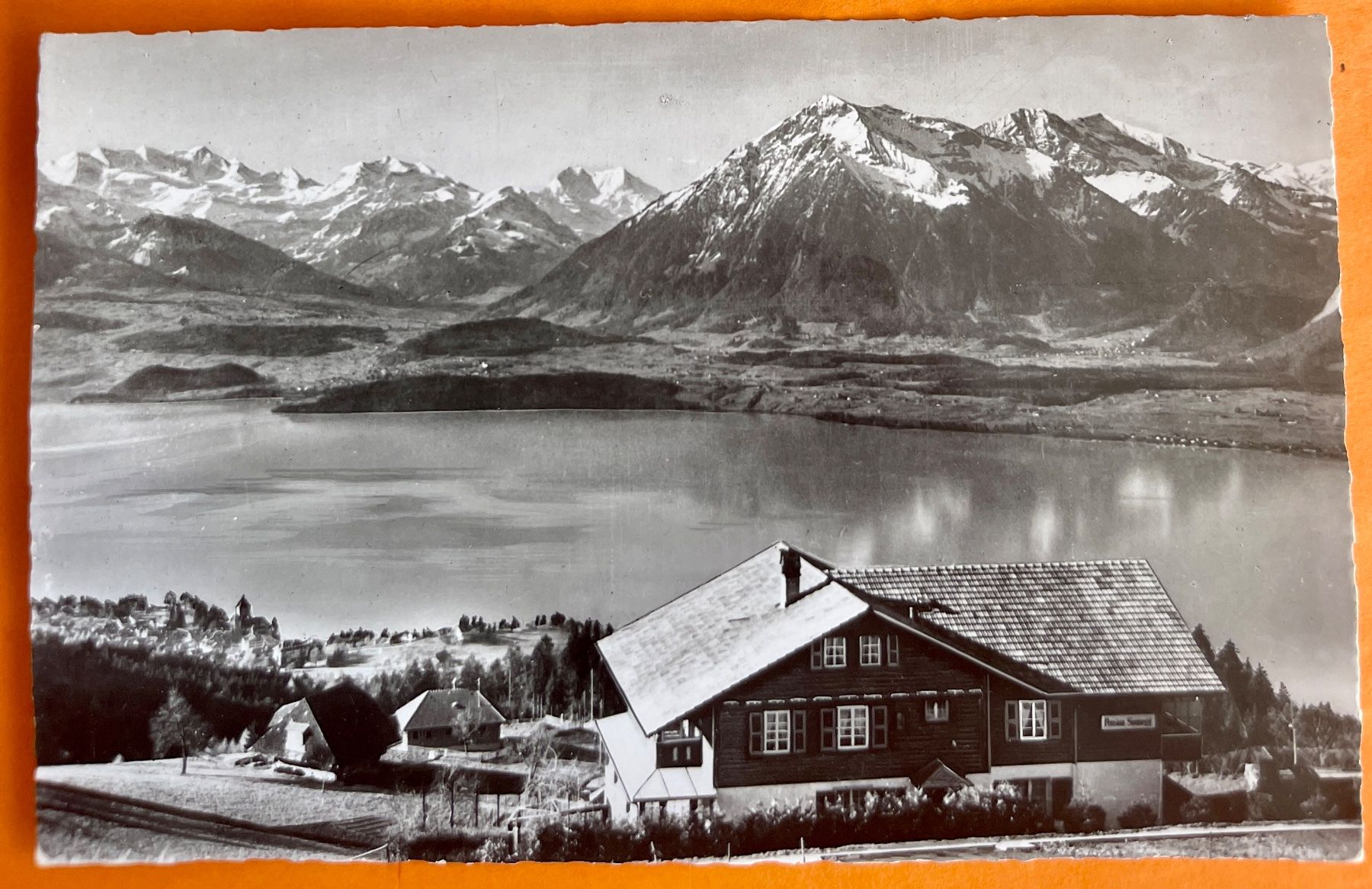 Ansichtskarten: HALTENEGG - ob THUN - Pension Sonnegg 1957 – Gebraucht aus Lutry von Ediego