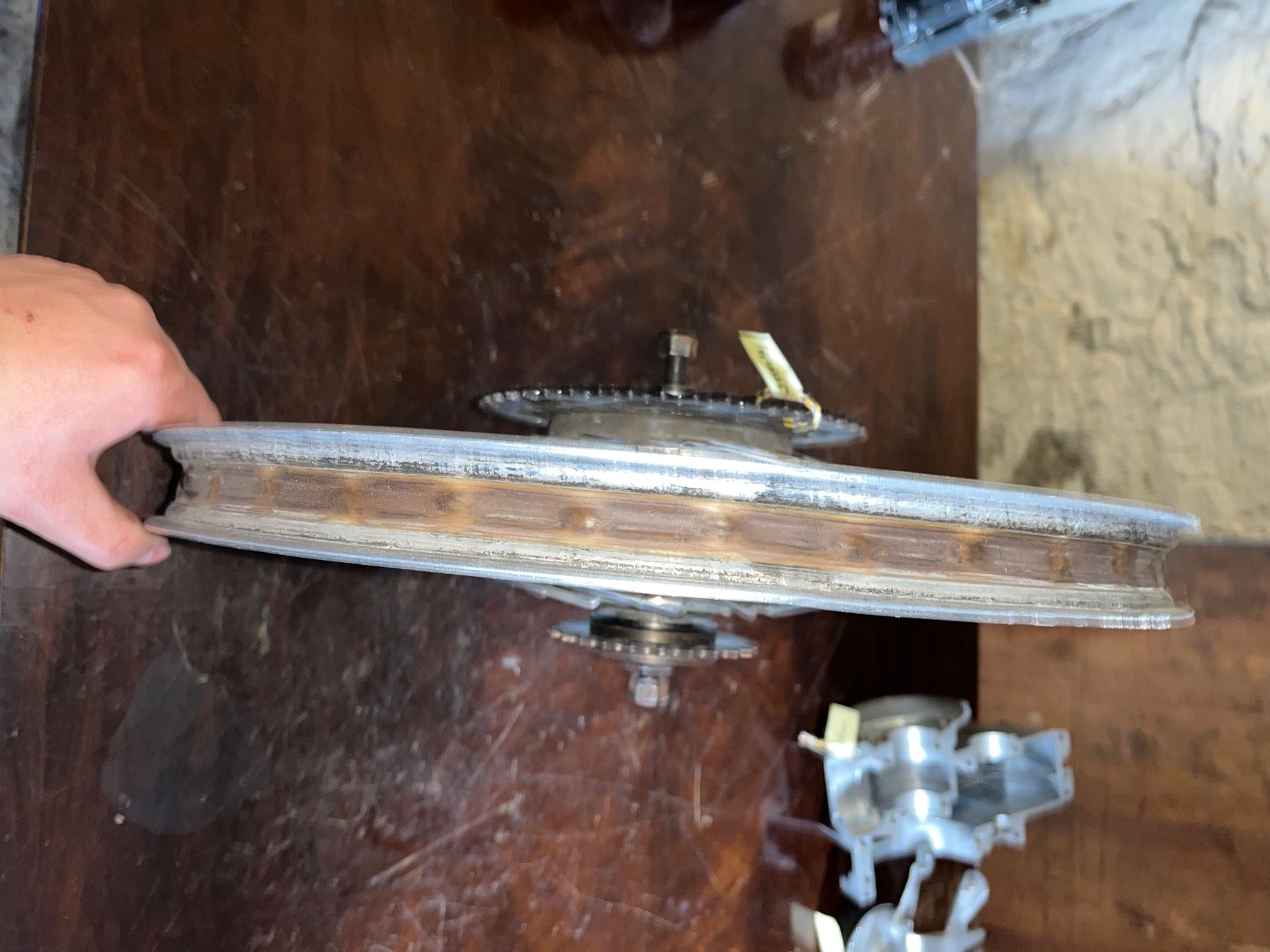 Parti ricambio per ciclomotori: Mofa Rücktritt Speichenhinterrad – Difettoso da Fahrni b. Thun venduto da berger_tuning34 2