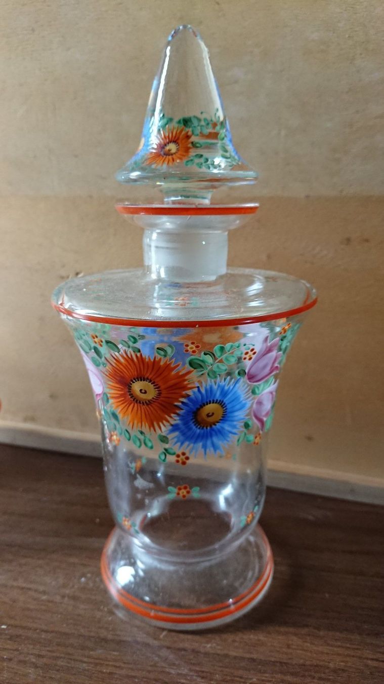Flaconi: Flacons Eau de toilette peints à la main – Usato da Farvagny-le-Grand venduto da LaCaverne 1