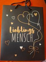 1 Papiertüte ,,Lieblingsmensch,, - 23 x 18 cm
