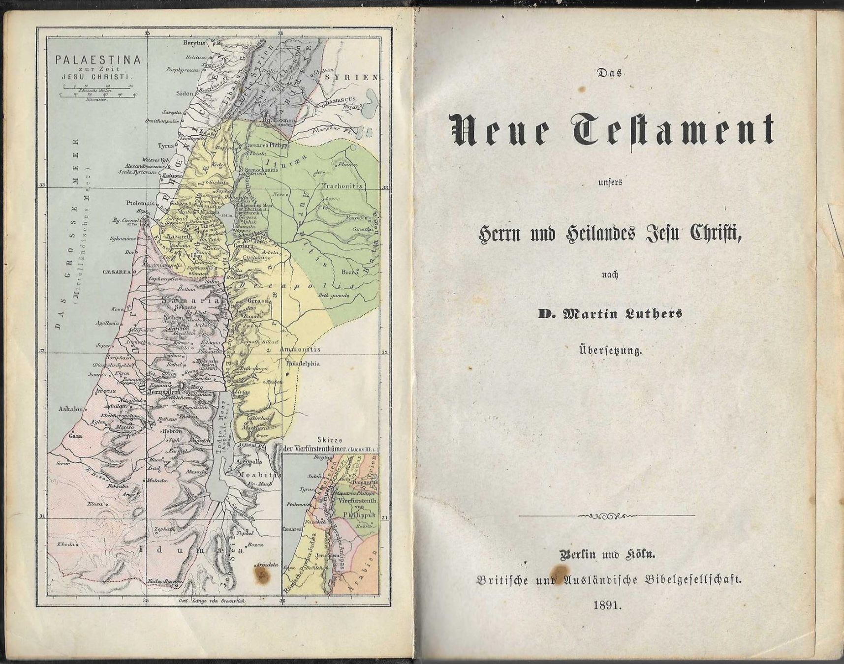 Livres: Neues Testament von 1891 – D'occasion à Flims - Dorf par Stagediver