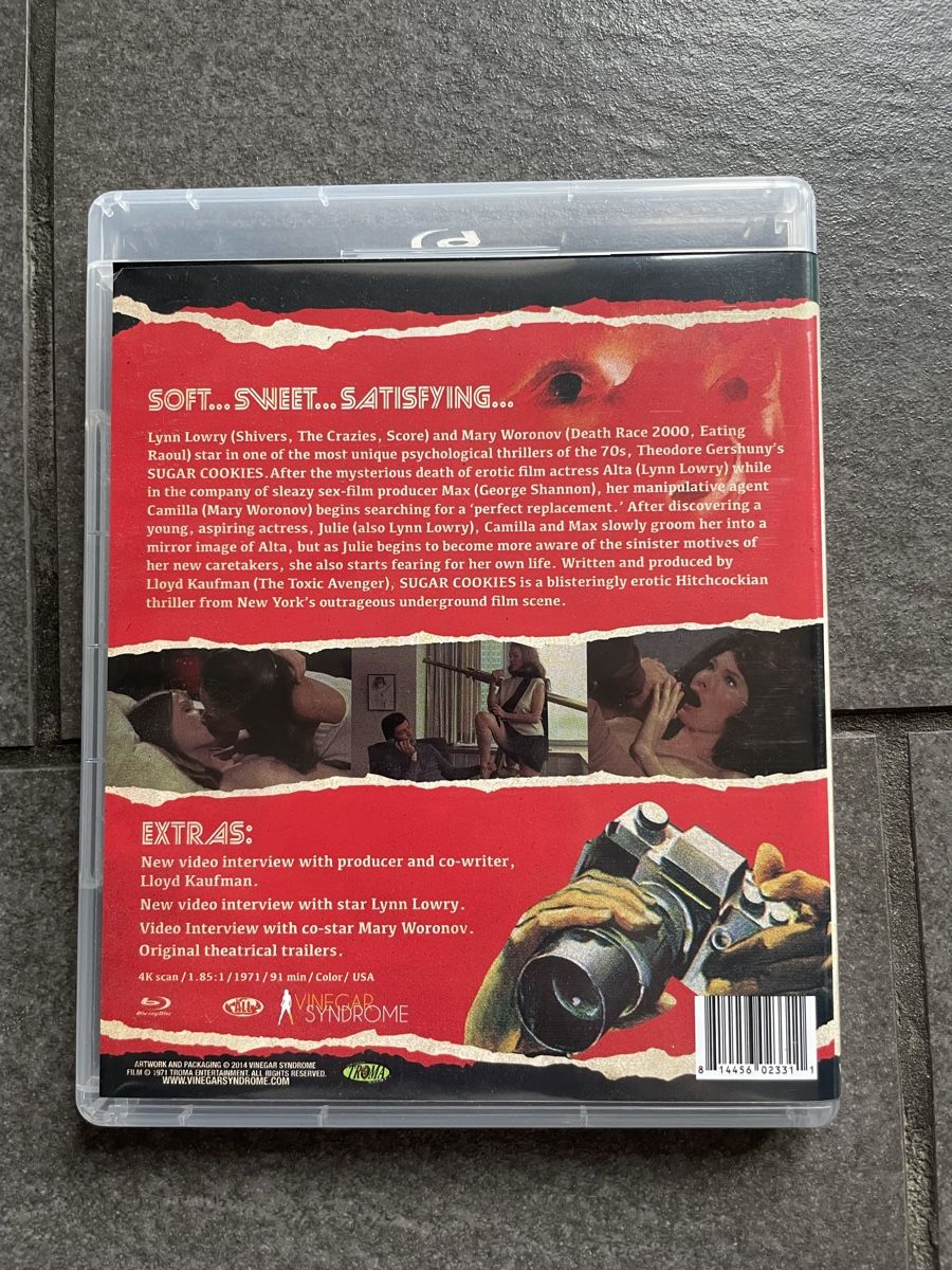 Tutti i DVDs: Sugar Cookies Blu-Ray Vinegar Syndrome – Usato da Zürich venduto da cENS0R 3