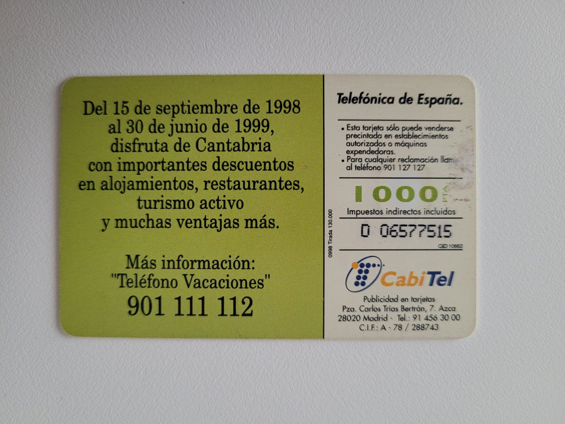 Schede telefoniche: Telefonkarte Spanien – Usato da Inwil venduto da Flower2325 1