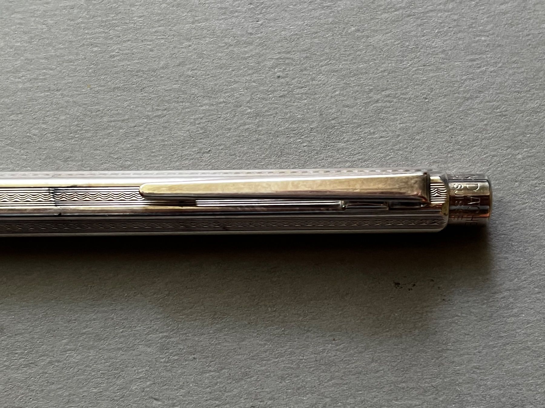 Caran D'Ache Matite, matite colorate & gessi: Caran d’Ache Ecridor Minenhalter "Welle" versilbert ck – Usato da Zürich venduto da FV.vintage 6