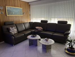 Braunes Leder Sofa 