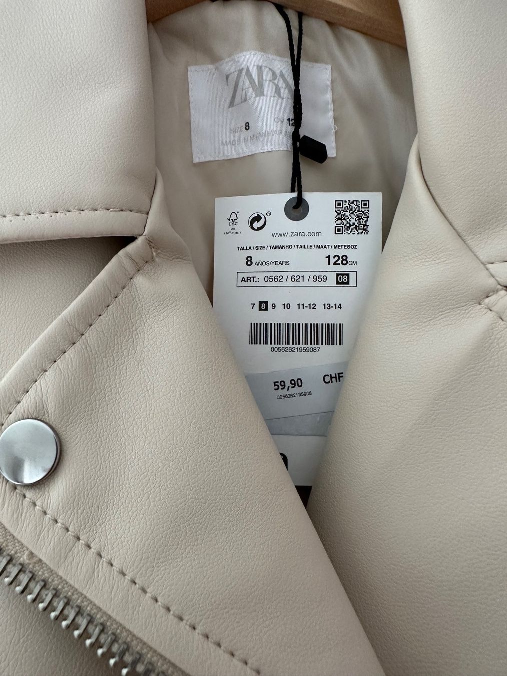 Zara Giacche & Cappotti: ZARA Bikerjacke 128 !!NEU!! – Nuovo (secondo la descrizione) da Obfelden venduto da dafae 1