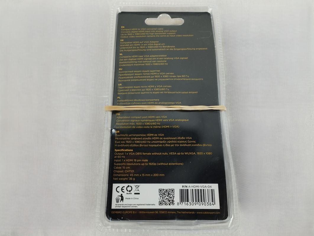 Unità & Adattatore: CABLEXPERT HDMI zu VGA Adapter – Nuovo (secondo la descrizione) da Schübelbach venduto da Restwert_Schubelbach 1