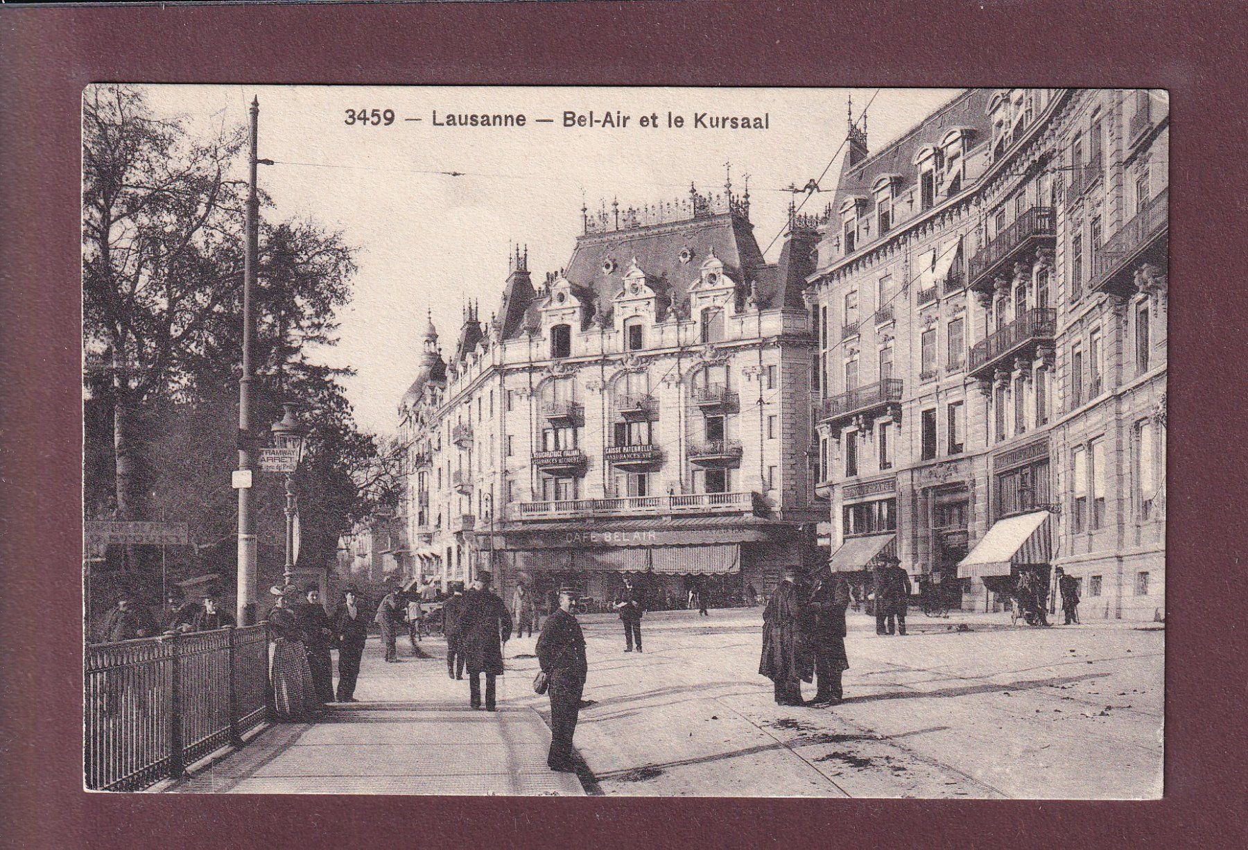Ansichtskarten: LAUSANNE - Bel-Air - Kursaal – Gebraucht aus Pully von nicecards
