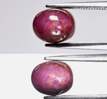 3.27ct Natur Stern Rubin Edelstein Afrika echter Edelstein