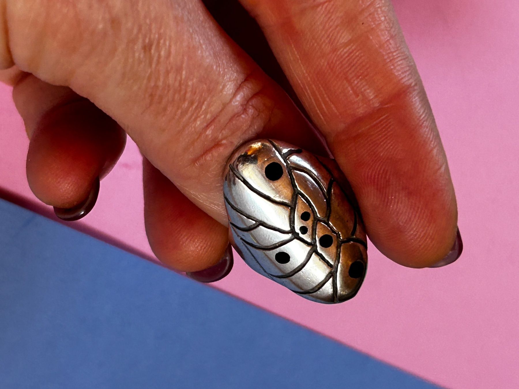Ringe: Silberring Schmetterlingsflügel (57) – Gebraucht aus Laufen von belleskulptur 1