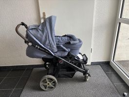 Hartan Kinderwagen mit Babywanne – Jeansblau