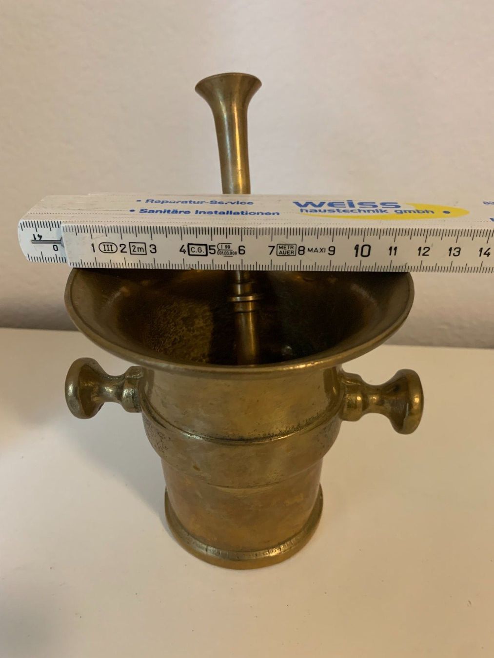 Sonstiges für das Kochen & Backen: Mörser aus massivem Messing aus Sammlung (2) – Neu (gemäss Beschreibung) aus Landquart von interesse63